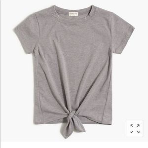 J Crew Front Waist Tie Tee
